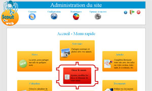 Aperu de la partie administration